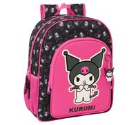 Sac Ã dos compatible avec chariot ajustable Safta Hello Kitty Kuromi Rose 32x12x38 cm