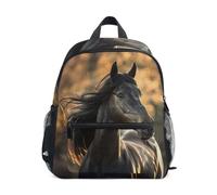 Sac à dos cool et magnifique cheval pour filles et garçons, Cool Gorgeous Horse, Small, Sacs à dos cool imprimé football | Sacs à dos légers pour enfants de 3 à 8 ans avec étiquette nominative