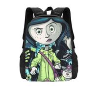 Sac à dos Coraline, sac à dos de voyage pour ordinateur portable, sac à dos décontracté pour l'université et l'école - CASE1461 Noir