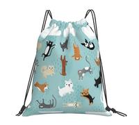 Sac à Dos Cordon, Il pleut des Cordes Sac de Piscine Imprimé Unisexe Sacs à Cordon pour Surf Filles Decontracte 36X42cm