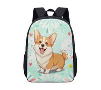 Sac à dos Corgi mignon de 43,2 cm pour enfants, filles, garçons, imprimé chien kawaii sac à dos pour adolescents, sac à dos de voyage pour ordinateur portable, 06, L, Minimaliste