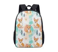 Sac à dos Corgi mignon de 43,2 cm pour enfants, filles, garçons, imprimé chien kawaii sac à dos pour adolescents, sac à dos de voyage pour ordinateur portable, 01, L, Minimaliste