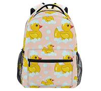 Sac À Dos Cute Duck Soap Bubbles Pink Pattern Cartable Scolaire Loisir Cartables Durable Rucksack pour Randonnée Étudiant École