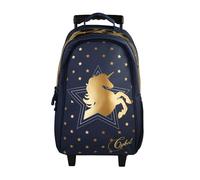 Sac à dos cybel à roulettes marine 2 compartiments bagtrotter primaire