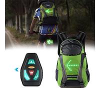 Sac À Dos Cyclisme Réfléchissant, Sac À Dos Clignotant Velo, avec Indicateur de Direction USB Rechargeable Télécommande sans Fil Sécurité en Plein Air Running Camping