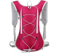 Sac à dos cycliste léger Sac d'hydratation imperméable respirant ultraléger avec vessie d'eau de 2L, Rose