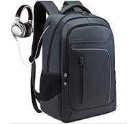 Sac à Dos d'affaires pour Hommes Junior High School Schoolbag Sac de Voyage pour Ordinateur de Loisirs Voyage Sac à Dos pour Ordinateur Portable avec Connexion de Charge USB (Navy)