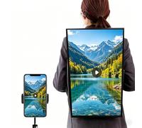 Sac à Dos d'affichage numérique Portable 21,5 Pouces Écran LCD 1000 nits Android 11 2 Go + 32 Go Entrées HDMI/USB/Application pour Le Marketing extérieur