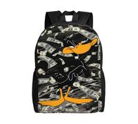 Sac à dos Daffy Duck, imprimé en 3D, style dessin animé, idéal pour les voyages ou les loisirs - SYS17 Noir