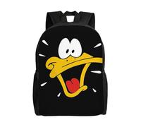 Sac à dos Daffy Duck, imprimé en 3D, style dessin animé, idéal pour les voyages ou les loisirs - SYS507 Noir