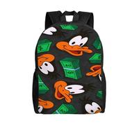 Sac à dos Daffy Duck, imprimé en 3D, style dessin animé, idéal pour les voyages ou les loisirs - SYS519 Noir
