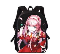 Sac à dos DARLING in the FRANXX Anime 16 pouces imprimé 3D pour enfants, cartable primaire pour garçons et filles, cartable pour écoliers Noir