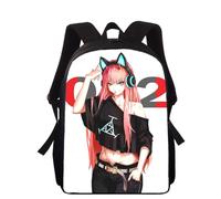 Sac à dos DARLING in the FRANXX Anime 16 pouces imprimé 3D pour enfants, cartable primaire pour garçons et filles, cartable pour écoliers Noir