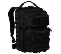 SAC A DOS D'ASSAUT US TACTIQUE NOIR ETANCHE GRAND MODELE 36 LITRES SERIE TACTICAL BLACK MILTEC