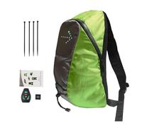 Sac à dos d'avertissement de lumière - Sac à dos pour vélo en plein air avec 4 panneaux LED, ceinture lumineuse de sécurité rechargeable USB, haute visibilité pour course de nuit, course à pied, cic