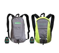 Sac à dos d'avertissement lumineux, Ensemble d'alpinisme à 4 signaux DEL | disponible avec bandes réfléchissantes, Sac d'installation facile et rechargeable par USB pour une conduite de nuit en toute