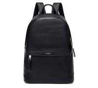 David Jones - Sac à Dos Homme Simili Cuir PU - Sac Ordinateur Portable 13 Pouces PC Travail Cours Scolaire Multifonction Bureau Business Voyage Affaire - Sac de Ville Elégant Morderne Chic - Noir
