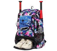 Sac À Dos De Baseball - 21 X 14 X 9 Pouces, Support D'équipement En Polyester, Rangement De Matériel De Grande Capacité, De Support D'épaule Ergonomique, Organisateur De Crampons De Casque | Sac