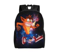 Sac à dos de camping Crash Bandicoot, motif dessin animé, pour ordinateur portable, LDYH295 Noir
