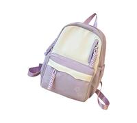 Sac à dos de campus pratique en nylon résistant à l'usure Caractéristiques organisationnelles Panneau arrière respirant Équipement scolaire moderne pour adolescents Sacs à dos scolaires, violet, Mass