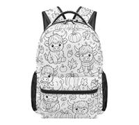 Sac à dos de coloriage à faire soi-même avec imprimé vache, Vache | Sac décontracté d'extérieur pour garçons et parents, trajets quotidiens, camping, voyage, vacances, bibliothèque, pique-nique