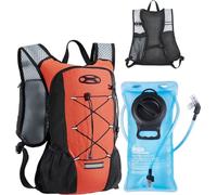 Sac à dos de course et d'hydratation 2L - Sac à dos de vélo en TPU pour la course et la randonnée - Couleur orange - Convient pour les sports de plein air