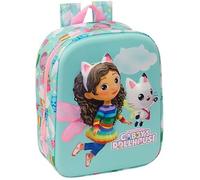 Sac à dos de crèche 3D GABBY'S DOLLHOUSE - Adapté au chariot - Nettoyage facile - Enfant - Rose