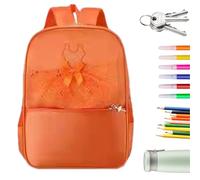 Sac à dos de danse de ballet - Sac d'école de princesse - Sac de jour mignon pour fille - Sac léger - Sac de voyage en plein air - Épaule occasionnelle - Sac à dos pour la randonnée, la maternelle