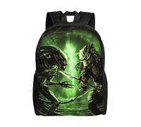 Sac à dos de dessin animé Alien vs Predator pour le travail, sac de jour pour ordinateur portable - LDYH201 Noir