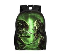 Sac à dos de dessin animé Alien vs Predator pour le travail, sac de jour pour ordinateur portable - LDYH201 Noir