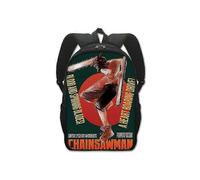 Sac à dos de dessin animé Chainsaw Man b10069 Sac à dos confortable en polyester créatif Chainsaw Man