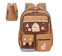 Sac à dos de dessin animé, sac à dos de dessins animés de Capybara - Mignon des étudiants de l'école Capybara Mignebag,Organisateur de papeterie à imprimerie à la mode avec des sangles confortables po