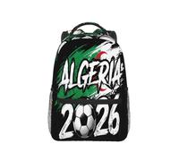 Sac à dos de football Algérie 2026, léger et décontracté, idéal pour les voyages et les activités de plein air. Il est doté de multiples poches de rangement et convient aussi bien au travail qu'aux ac