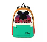 Sac à dos de grande capacité avec motif Mickey Mouse pour femme, ideal pour le travail ou le bureau, ideal comme cadeau Noir