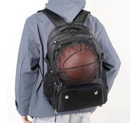 Sac à dos de gym avec compartiment à chaussures, sac à dos de baseball pour garçons | sac organisateur de balles unisexe | Boîte de football avec support séparé pour ballons de randonnée, voyage, arr