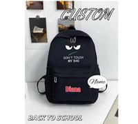 Sac à dos de gym personnalisé, peut être imprimé avec un nom personnalisé ou des informations sur les vacances. Nouveau produit pour la saison de la rentrée scolaire, casual et polyvalent, imprimé ave