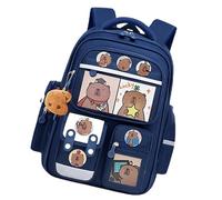 Sac à dos de imperméable à compartiments multiples de grande | Cartes mignonnes de dessins animés pour enfants, livres, papeterie, outils, vacances, anniversaire, voyage en plein air