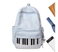 Sac à dos de imprimé piano grande capacité bagages