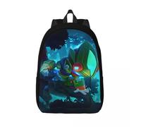 Sac à dos de jeu vidéo Robotic Leon Super Cell pour élèves du primaire, du secondaire et du collège, sac à dos de voyage pour adolescents Noir