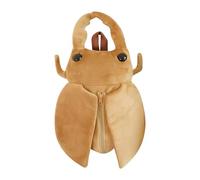 Sac à dos de jouet en peluche, sac à dos de toilettes doux, poche de l'espace de coléoptère de dessin animé rempli, sac à dos mignon en peluche, sac d'animaux pour des voyages et la vie quotidienne