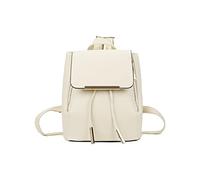 Sac à dos de loisir en cuir PU sac à bandoulière sac à dos école voyage sac à dos multifonction pour adolescentes filles enfants dames sac à dos mince voyage, blanc, Taille unique, Sac à dos tyrolien