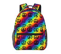 Sac à Dos de Loisirs Personnalisé Sac à Dos pour Enfants Fleurs des années 60 et 70, paix, amour avec compartiment Backpack pour Garçons Voyage Enfant 29X40cm