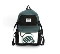 Sac À Dos De Lycée - FUNMOON - Patchwork Vert - Nylon - Unisexe - Moins de 20 Litres