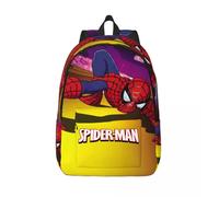 Sac à dos de maternelle avec logo quotidien, sac de camping à compartiments multiples, Marvel Spider Man, pour hommes, sac à dos pour enfants, cadeau Noir