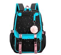 Sac à dos de mode pour les femmes, sac à dos de femmes, Sac à épaule des compartiments multiples Pack de travail, École Knapsack Ladies Daypack avec balle en peluche pour faire du shopping des voyages