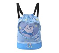 Sac à dos de natation pour enfant avec sac à chaussures et séparateur humide / sec Sac à dos de plage pour garçon et fille pour porter costume, serviette, tongs, cours de natation, piscine, gym