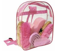 Sac À Dos De Nettoyage Rose Kit De Nettoyage, Kit De Pansage Pour Chevaux, Outils De Nettoyage, Brosses, Herse - Kerbl