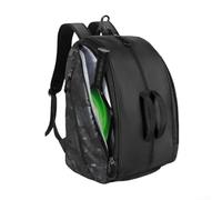 Sac à dos de pickleball pour enfants avec poches résistantes à l'eau et bretelles ergonomiques pour un transport confortable pendant l'entraînement (noir)