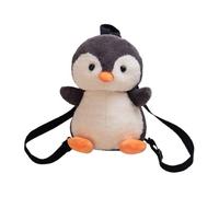Sac à Dos de Pingouin de Luxe - Coussin de Lancement d'animaux en Peluche Mignon et Oreiller de Lancement Huggable | Sac de Pingouin Doux pour | Décoration Amusante de Style océanar