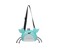 Sac à dos de plage en PVC avec motif crabe pour enfants, sac à dos de voyage, sac à bandoulière mignon pour les voyages scolaires, les jours de vacances, les sorties, bleu ciel, One Size, Sac à dos en